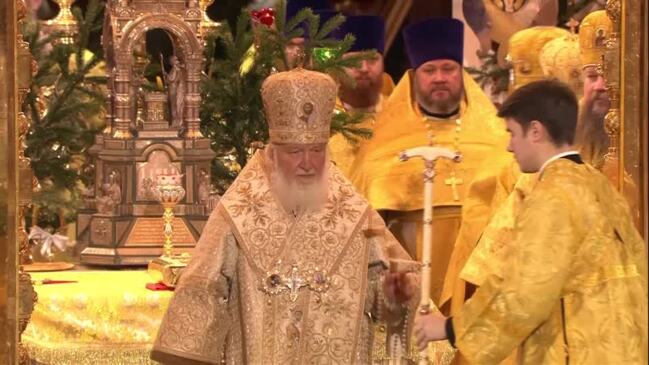 Patriarch Kirill leads Christmas liturgy in Moscow