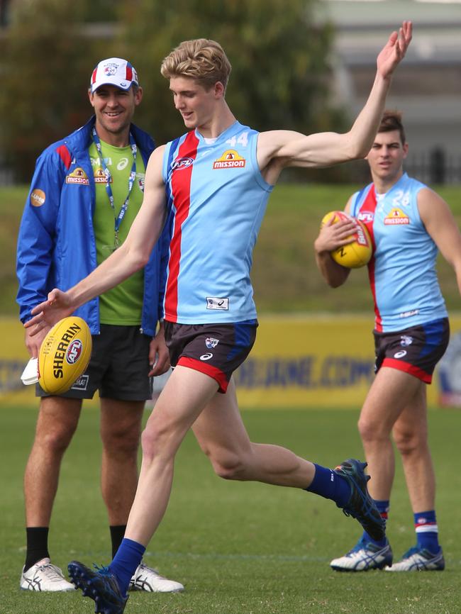 Tim English at Western Bulldogs training. Picture: Mark Wilson