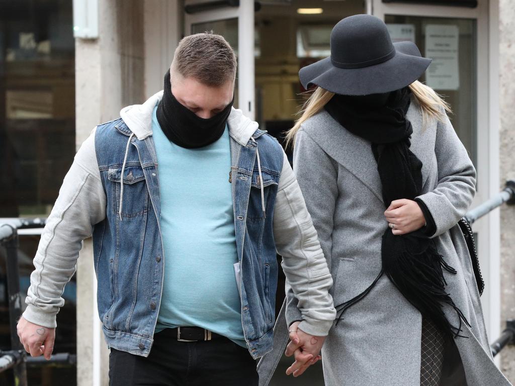 Barber and her husband. Picture: Jonathan Brady/PA Wire