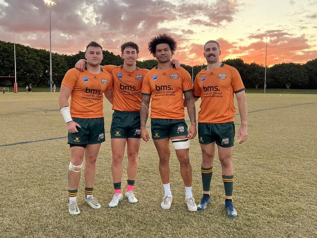 Surfers Paradise Dolphins try scorers GCDRU round 10 (Bailey Bocock, Milan Cookson, Tai Ford and Jonah Clancy)