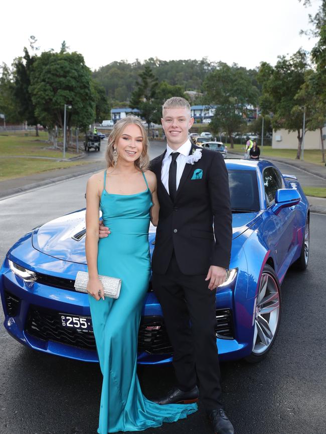 Pacific Pines High formal, at the school. Kate Hudson & Harrison Fernley Picture Glenn Hampson