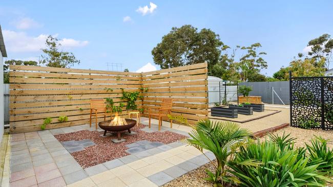 It also has a fire pit area. Marshmallows anyone? Picture: realestate.com.au