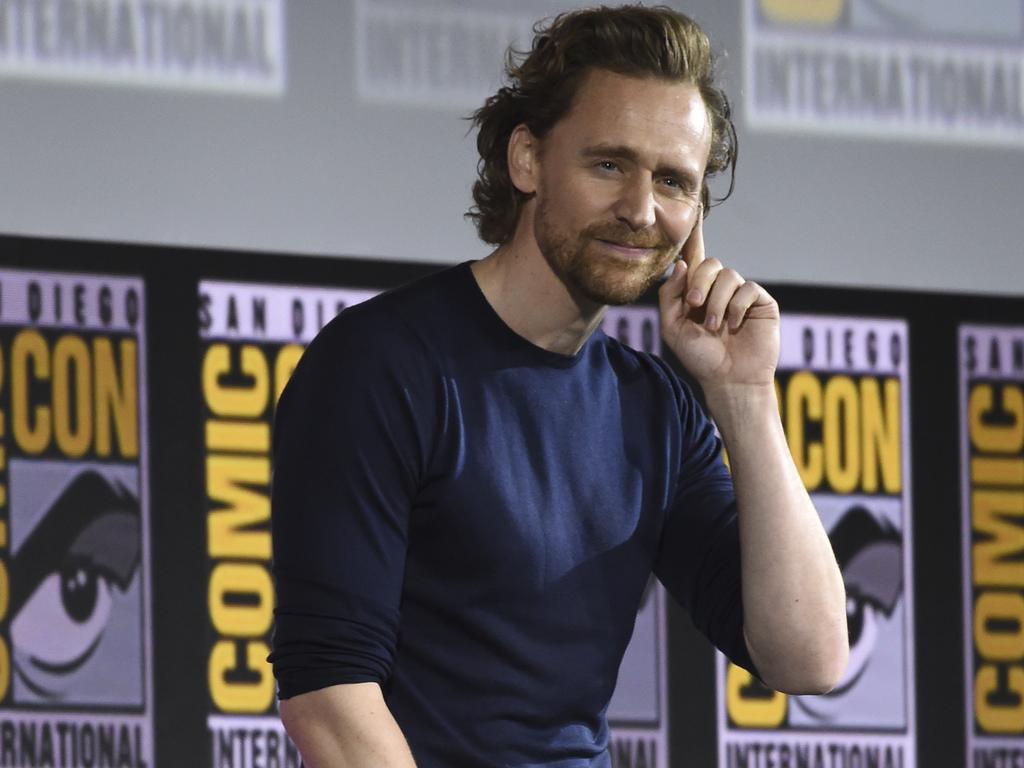 Tom Hiddleston attended the<i> Loki</i>portion of the Marvel Studios panel, surprising the crowd. Picture: Chris Pizzello/AP