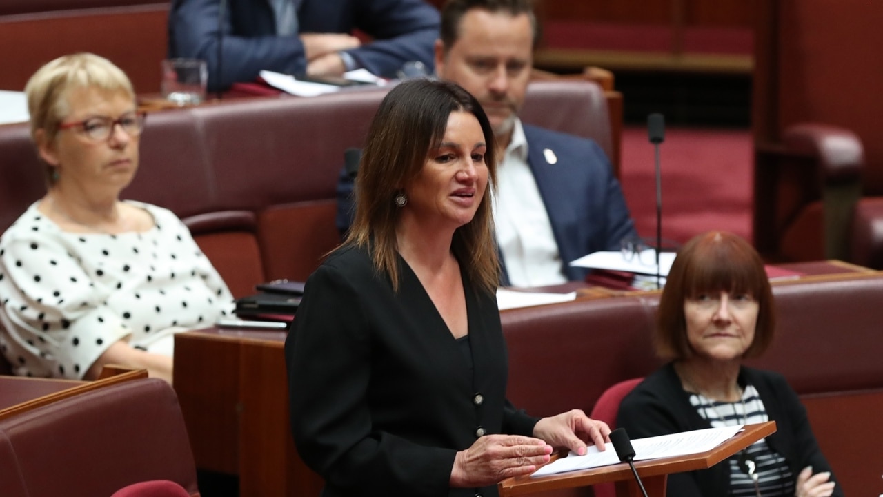 Lambie chokes back tears as she supports medevac repeal