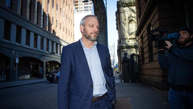 Former Chief Health Officer of Victoria Brett Sutton arrives at the Supreme Court give evidence in the iCook trial in August. Picture: Mark Stewart