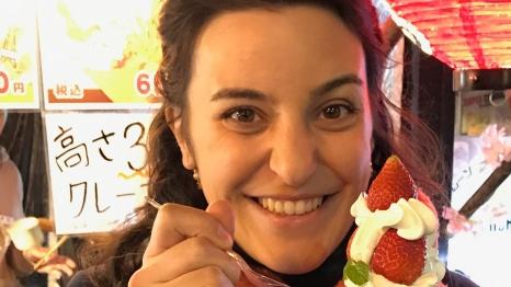 Former veterinarian Melissa Arbuckle pleaded guilty to the Upwey train tragedy that killed her three-month-old daughter in July, Photo of Melissa while travelling in Japan Picture: Supplied