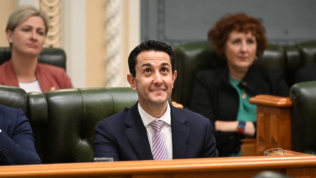 Opposition Leader David Crisafulli parliament sitting on Thursday. Photo: Lyndon Mechielsen.