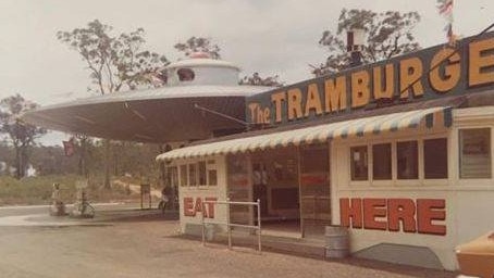 Tramburger service station and spaceship at Fantasyland. PHOTOS: Courtesy of Pauline Joyce