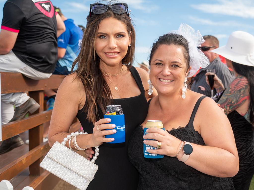 Rebecca Alford and Liz Hardie at NQ Classic Derby Day Mackay Turf Club Saturday 30 September 2023 Picture: Michaela Harlow