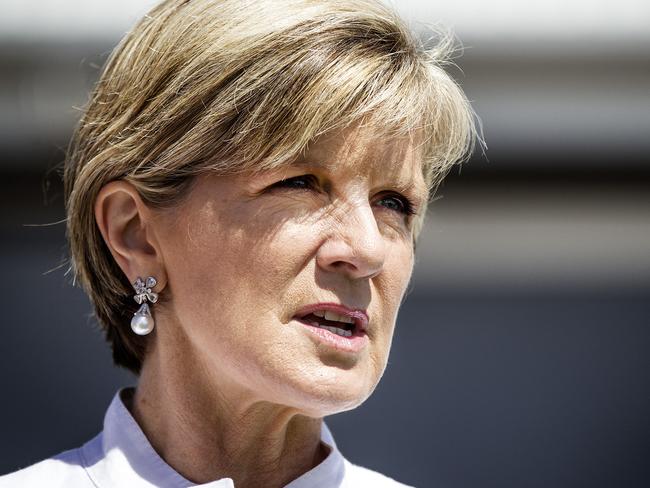 Foreign Minister Julie Bishop.