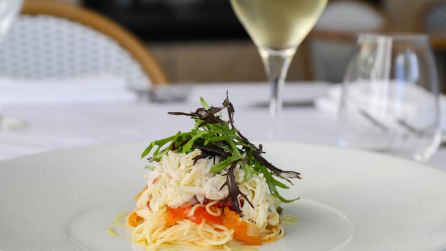 The Wild Herring’s blue swimmer crab angel hair pasta. Picture: Jenifer Jagielski