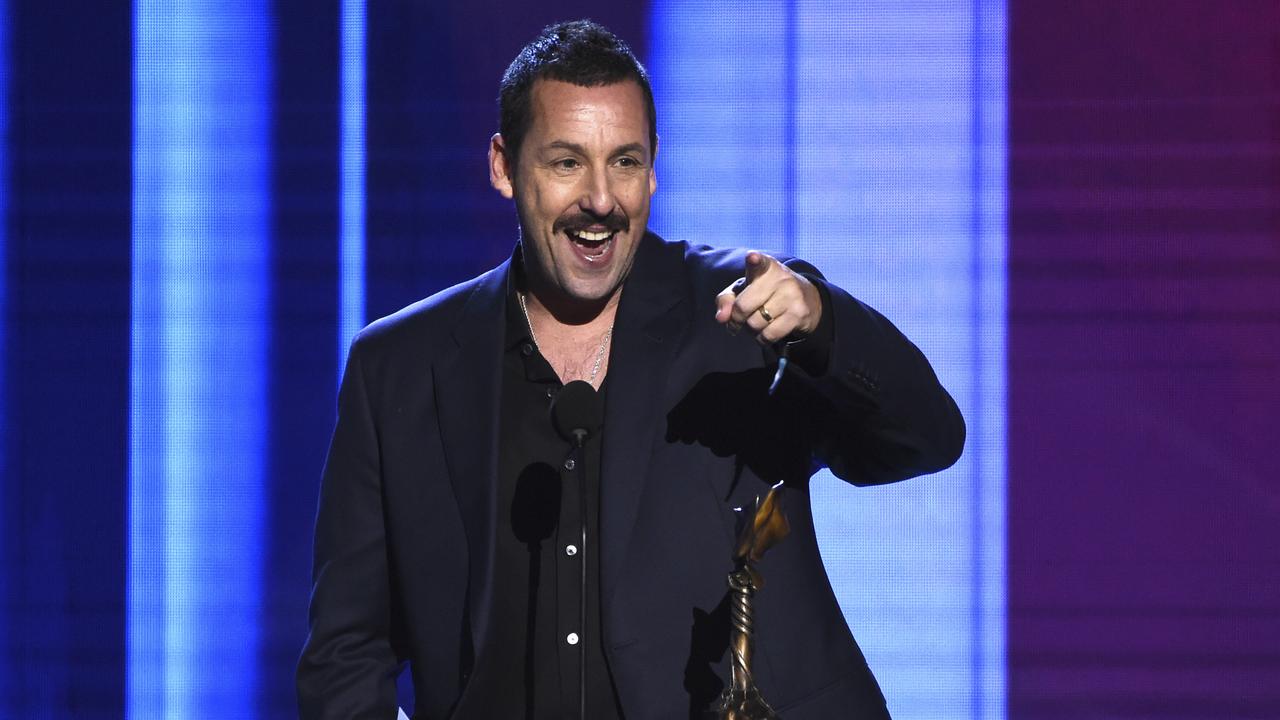 Sandler on stage. Picture: AP Photo/Chris Pizzello