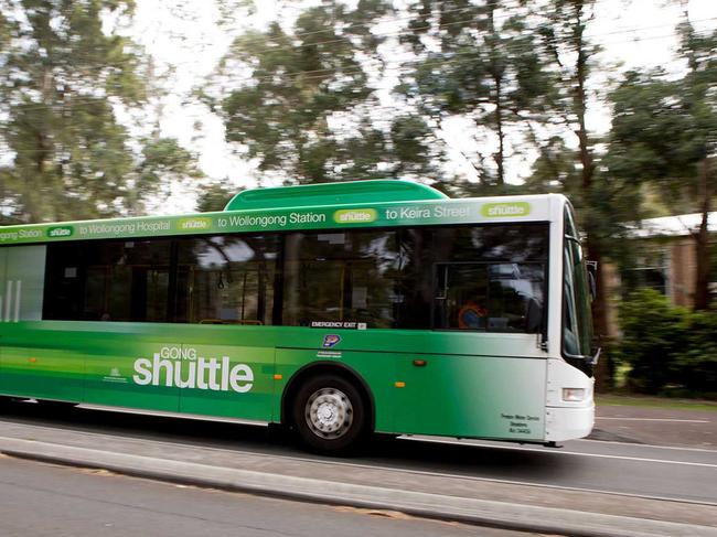 The Gong Shuttle will remain free , as its future is secured until at least 2024. Picture: UOW