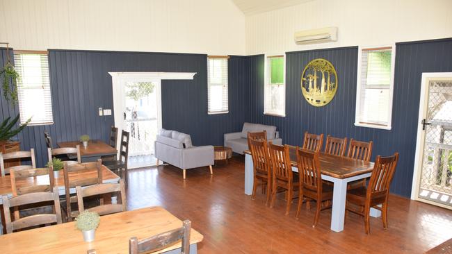 The café also features seating inside an old chapel connected to the business. Photo/Tristan Evert