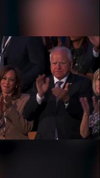 A teary Joe Biden takes the stage at the Democratic National Convention