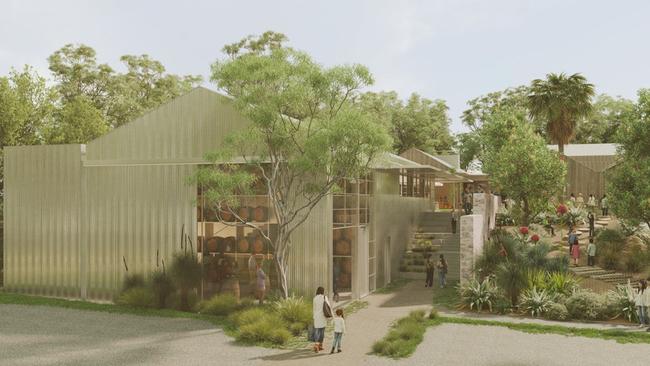 An artist's impression of the proposed $33 million "The Farmhouse" three-restaurant complex to be operated by the Boathouse Group on Myoora Rd, Terrey Hills. Picture: H &amp; E Architects