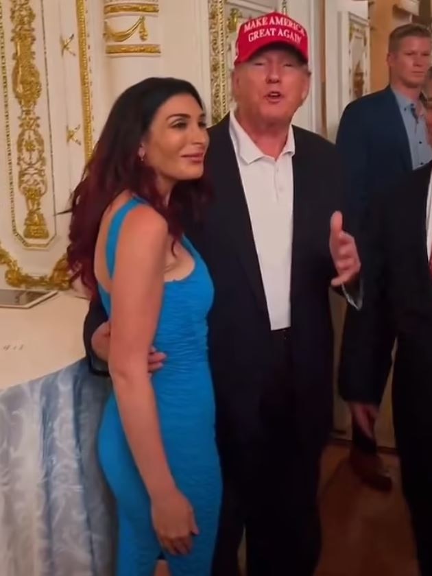 Donald Trump and Laura Loomer as seen in X post from her