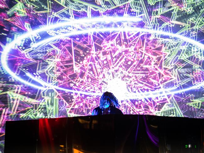 CREDIT: MONA/Jesse Hunniford. Flying Lotus performs at Mona Foma