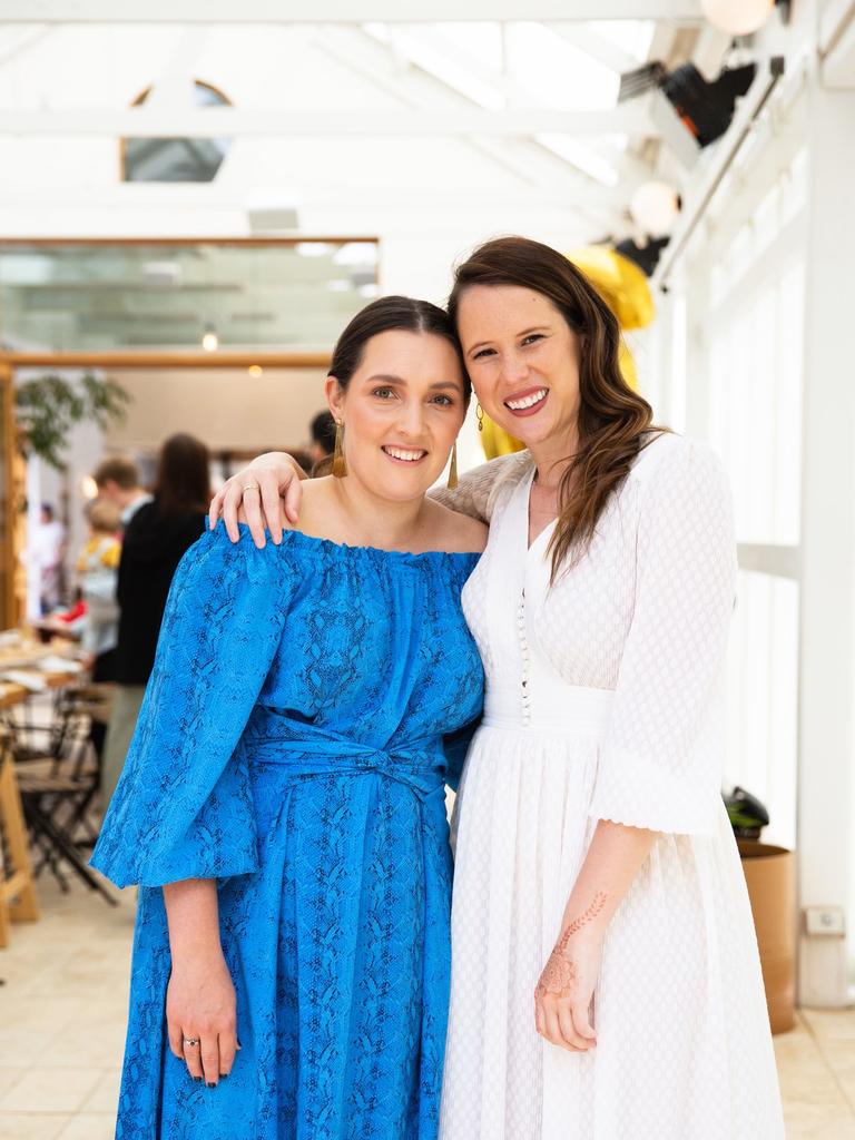 Friends Olivia Fantis and Esther Pearson received the same ATAR after Year 12 and are now both working in the legal field. Picture: Supplied.