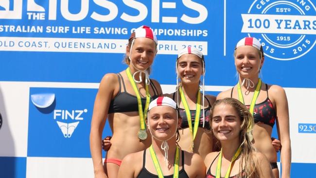North Bondi Surf Life Saving Club's gold medal winners at the national titles.
