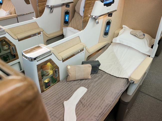 Emirates Boeing 777-200LR Business Class.