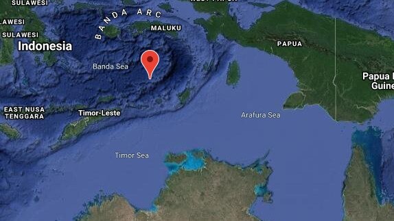 A 7.3 magnitude earthquake has hit in the Banda Sea. Picture: SUPPLIED