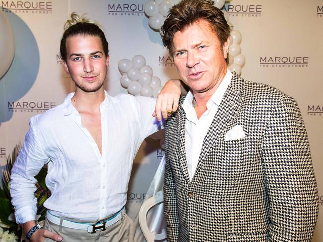 Richard Wilkins with his youngest son Christian. Picture: Supplied