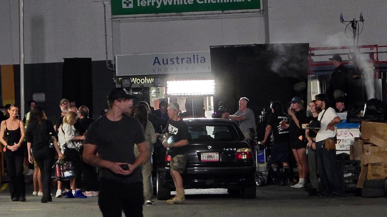 Bear Country filming scenes at Australia Fair on the Gold Coast. Photo: Matt Watrach/Facebook