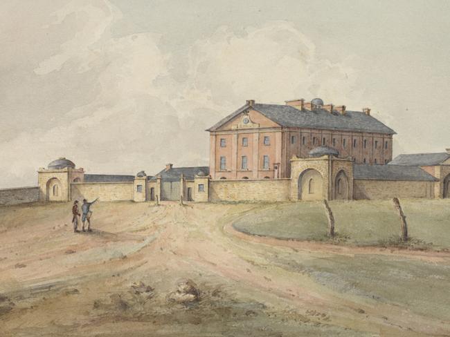 An unknown artist's painting of Sydney Convict Barracks, later Hyde Park Barracks, circa 1820. Picture: State Library of NSW