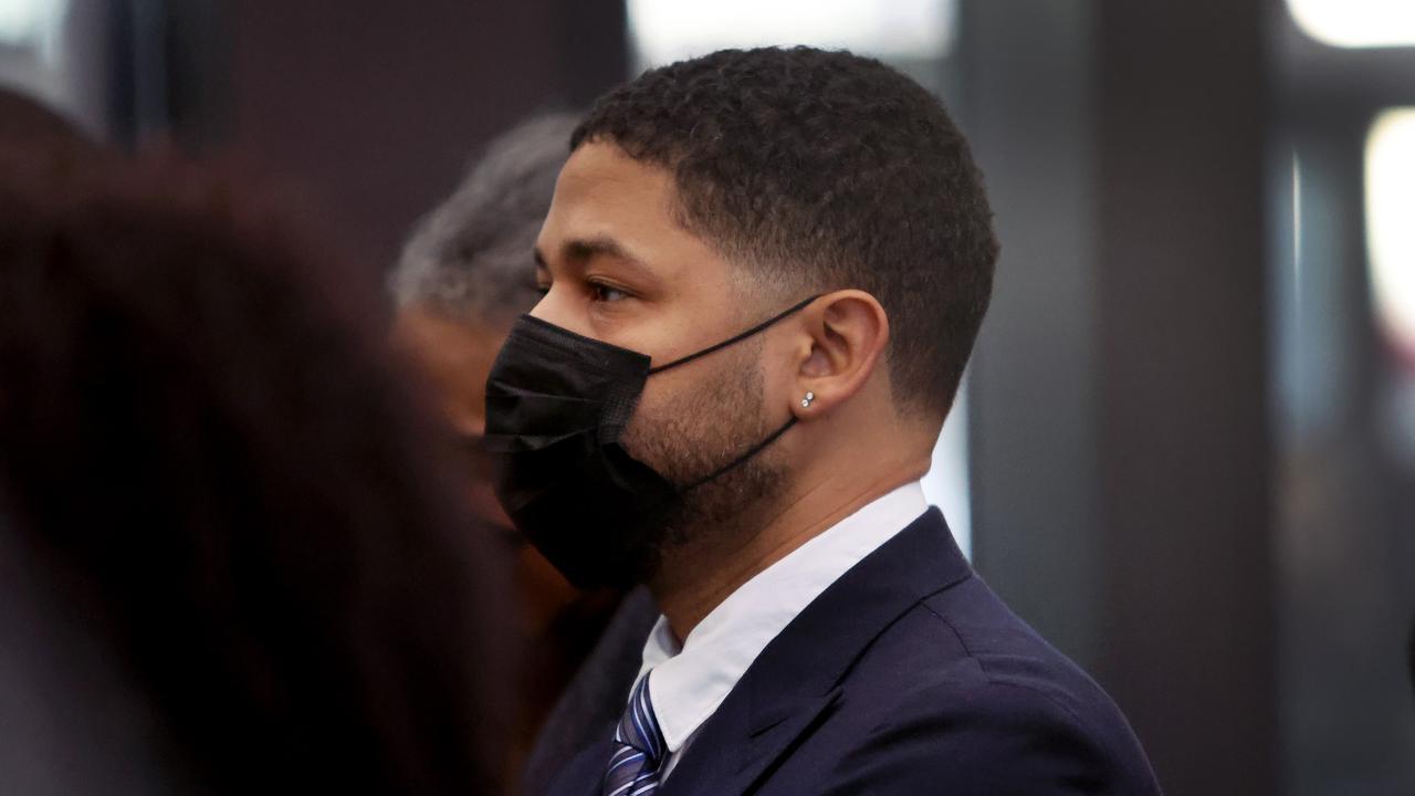 Jussie Smollett faces charges of felony disorderly conduct for lying to Chicago police that he was the victim of a hate crime. Picture: Scott Olson/Getty Images/AFP