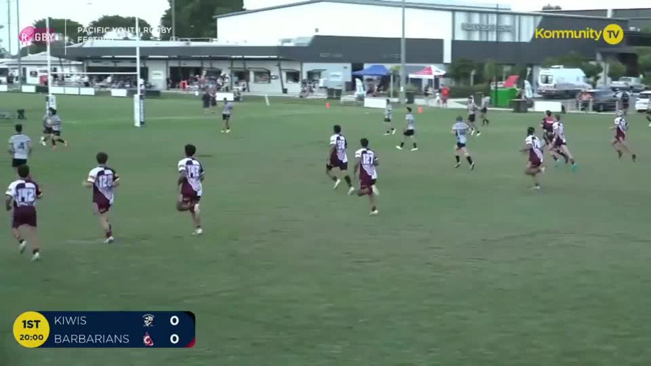 Replay: Queensland Kiwi v Queensland Barbarians (U16 boys) - 2024 Pacific Youth Rugby Festival Day 2