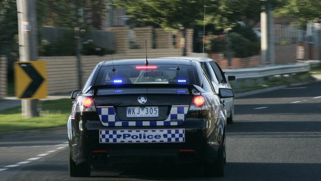 Two people have been charged after an unmarked police vehicle was allegedly rammed in Ferntree Gully.