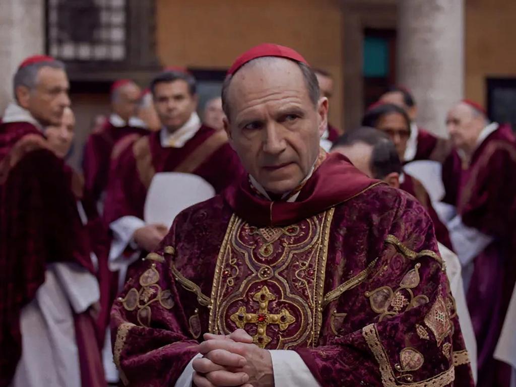 Ralph Fiennes as Cardinal Lawrence in Conclave.