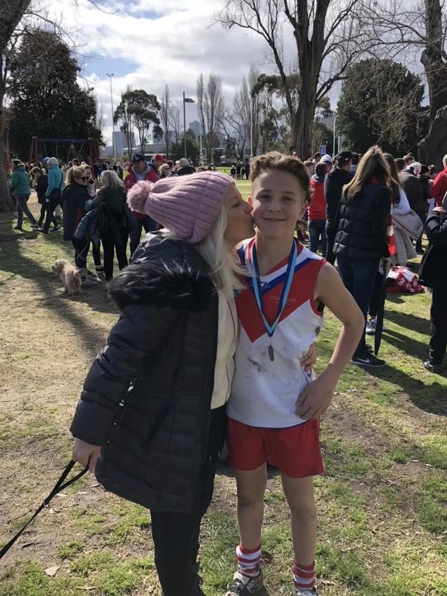 Charlie and his mother, Emma-Lee. Picture: Supplied