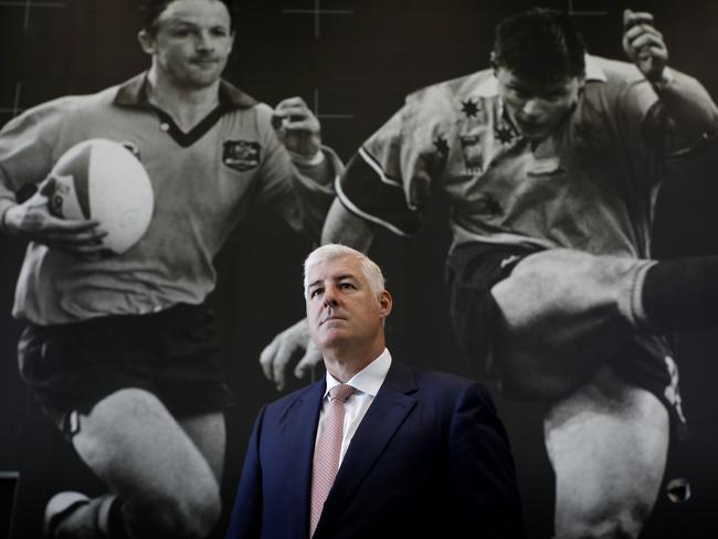 Departing Rugby Australia Chairman Cameron Clyne. Picture: AAP Image/Chris Pavlich