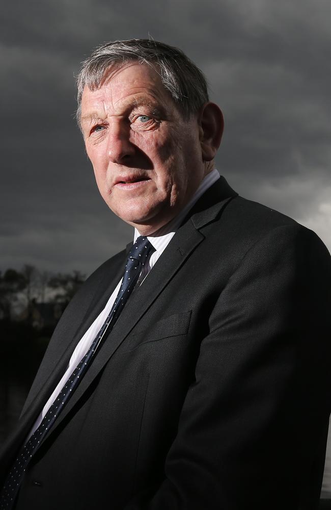 Sacked Huon Valley Council Mayor Peter Coad standing on the banks of the Huon River after the announcement that the Huon Valley Council has been sacked Picture: LUKE BOWDEN