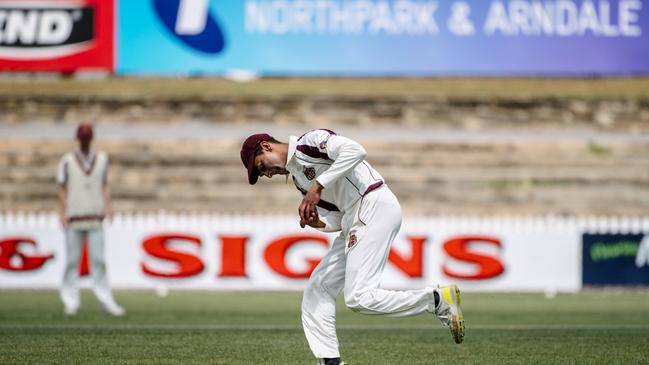 Prospect’s Krutarth Suthar makes a strong catch. His performance in the field and with the ball has played a significant part in the Pirates’ deadly attack. Picture: Morgan Sette