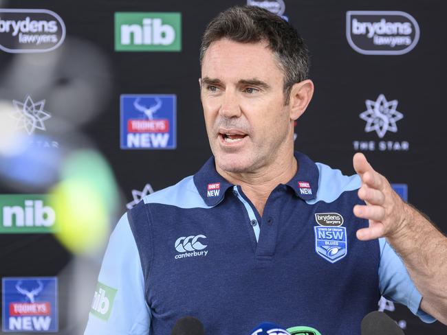 NSW Blues Origin Brad Fittler during press interviews.Blues leaving today for isolated training camp.PictureÃs Darren Leigh Roberts