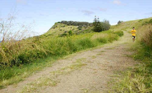 Route for the shared pathway from Pat Morton lookout into Lennox Head. . Picture: DOUG EATON