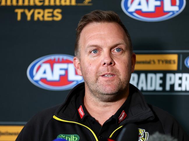 Richmond list boss Blair Hartley. Picture: Getty Images