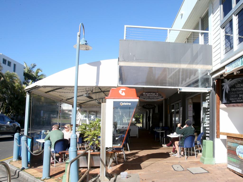 Sunny's at Moffat Beach was one of the venues on the Sunshine Coast the couple visited. Photo Steve Pohlner