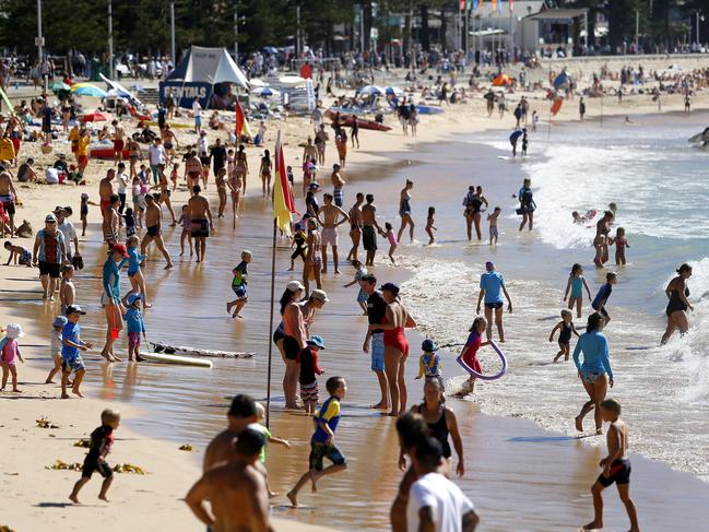 People enjoying a swim at Manly Beach would benefit from the app.