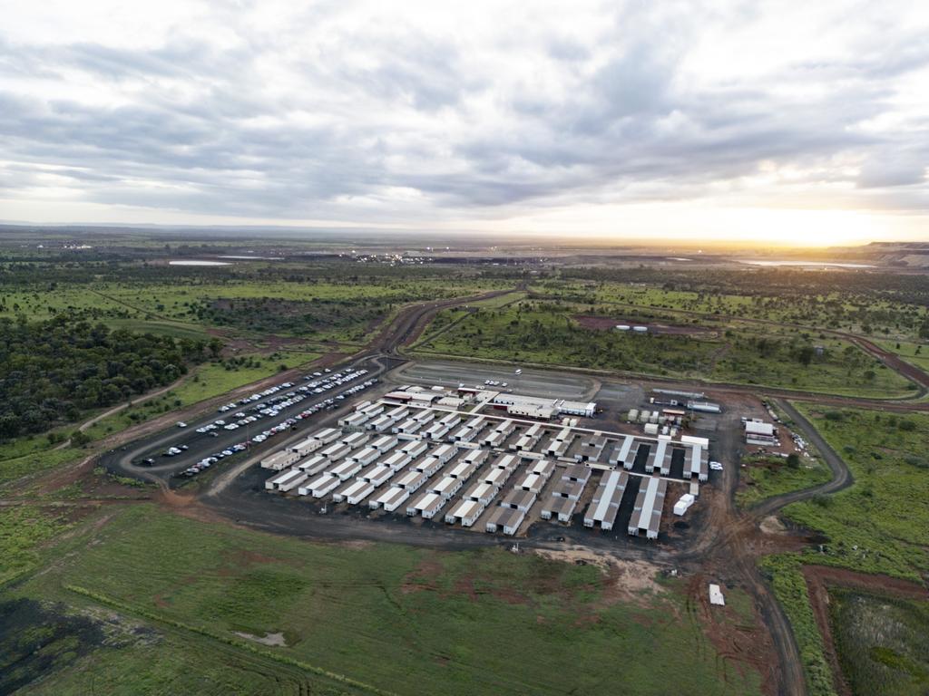 The Byerwen workers' accommodation camp at Suttor, used by miners, including Macmahon contractors, at QCoal's Byerwen mine. Picture: Contributed