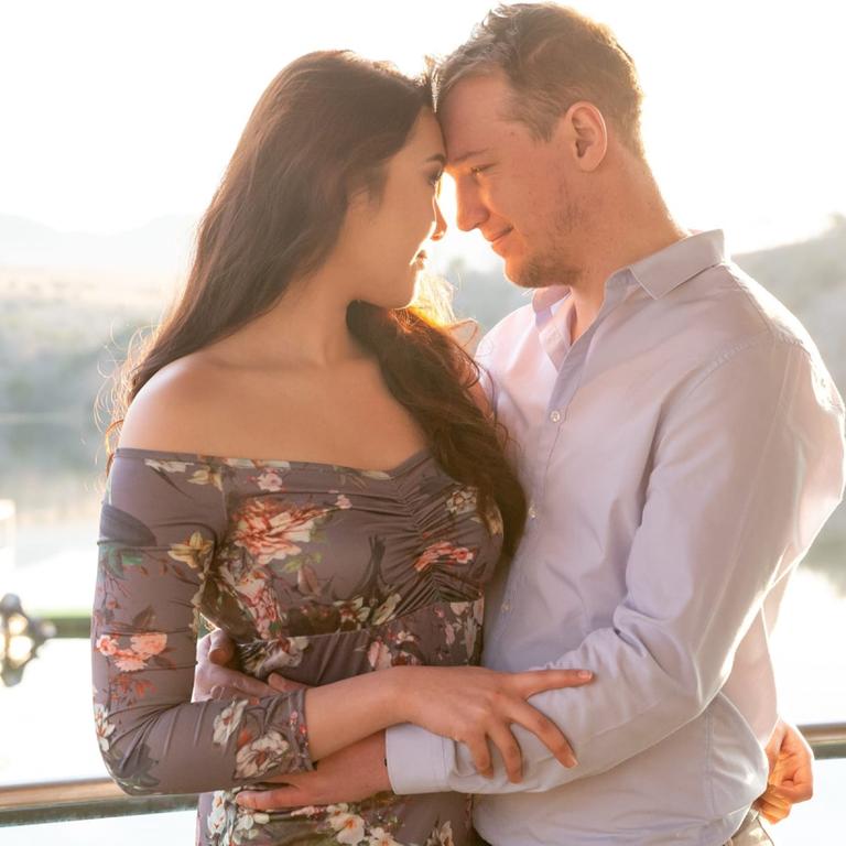 Heartbroken fiance Ewald du Plessis posted this touching picture of the couple. Picture: Social media