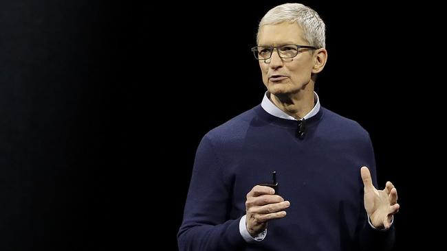 Apple boss Tim Cook. The company has come out publicly to back marriage equality in Australia. Picture: AP.