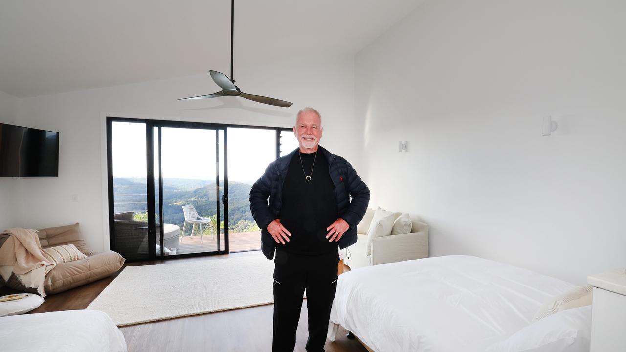 Gwinganna is opening a sister property called EcoView Retreat. The new space will have up to 15 villas, 5 treatment rooms, outdoor pools and spas, infared saunas and more. It is expected to open by early 2025. Owner Tony de Leede at the property. Picture Glenn Hampson