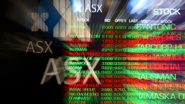 The ASX’s lower close on Thursday snapped a four-day winning streak. Picture: David Swift