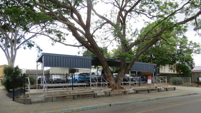 There is a school set-up and pick-up area on Trudgian Street, Sunnybank. Photo: Kristy Muir