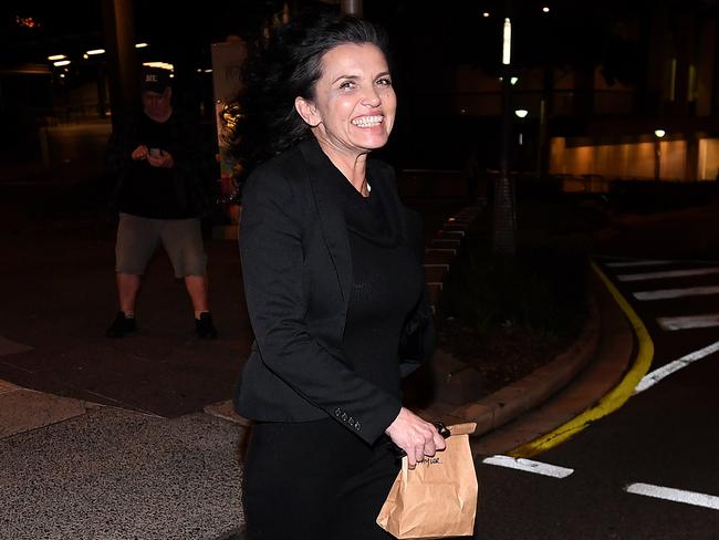 Suzi Taylor leaving the Magistrates Court in Brisbane. Picture: NCA NewsWire / Dan Peled