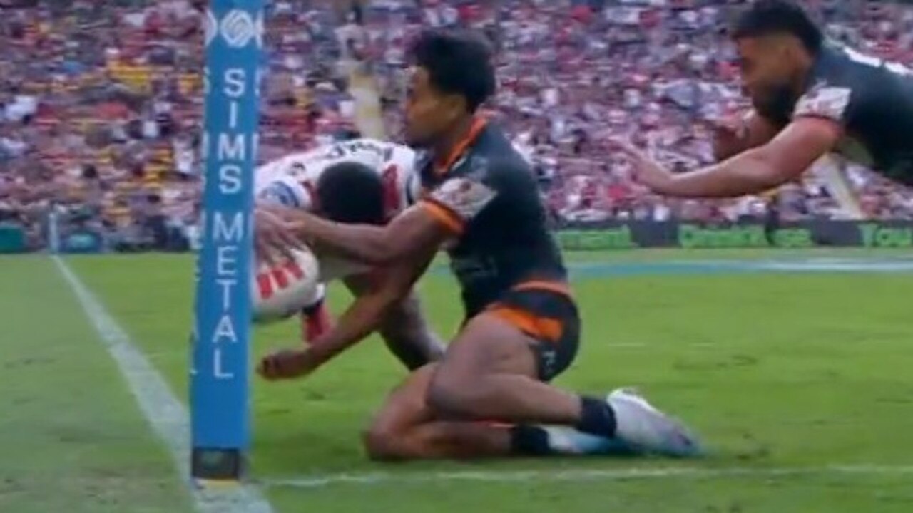 Insane finish for the Tigers' second win of the season. Photo: Fox Sports